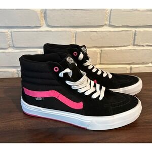Vans SK8-Hi BMX Black Pink High Top Sneakers Shoes Mens Size US 9